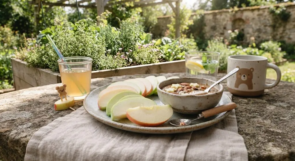 Apple Slices with Almond Butter Snack